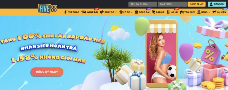 Khuyến mãi bùng nổ của Five88 dành cho mọi thành viên