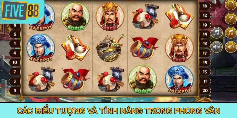 Các biểu tượng và tính năng trong Phong Vân