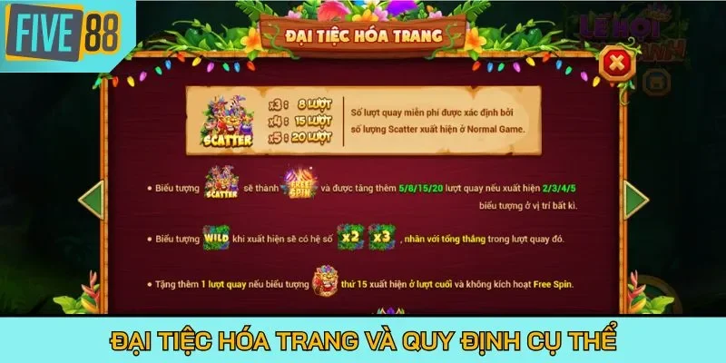 Đại tiệc hóa trang và quy định cụ thể