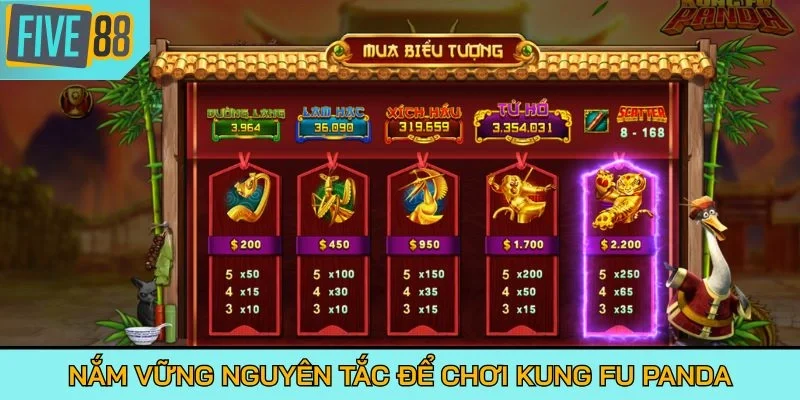 Nắm vững nguyên tắc để chơi Kung Fu Panda